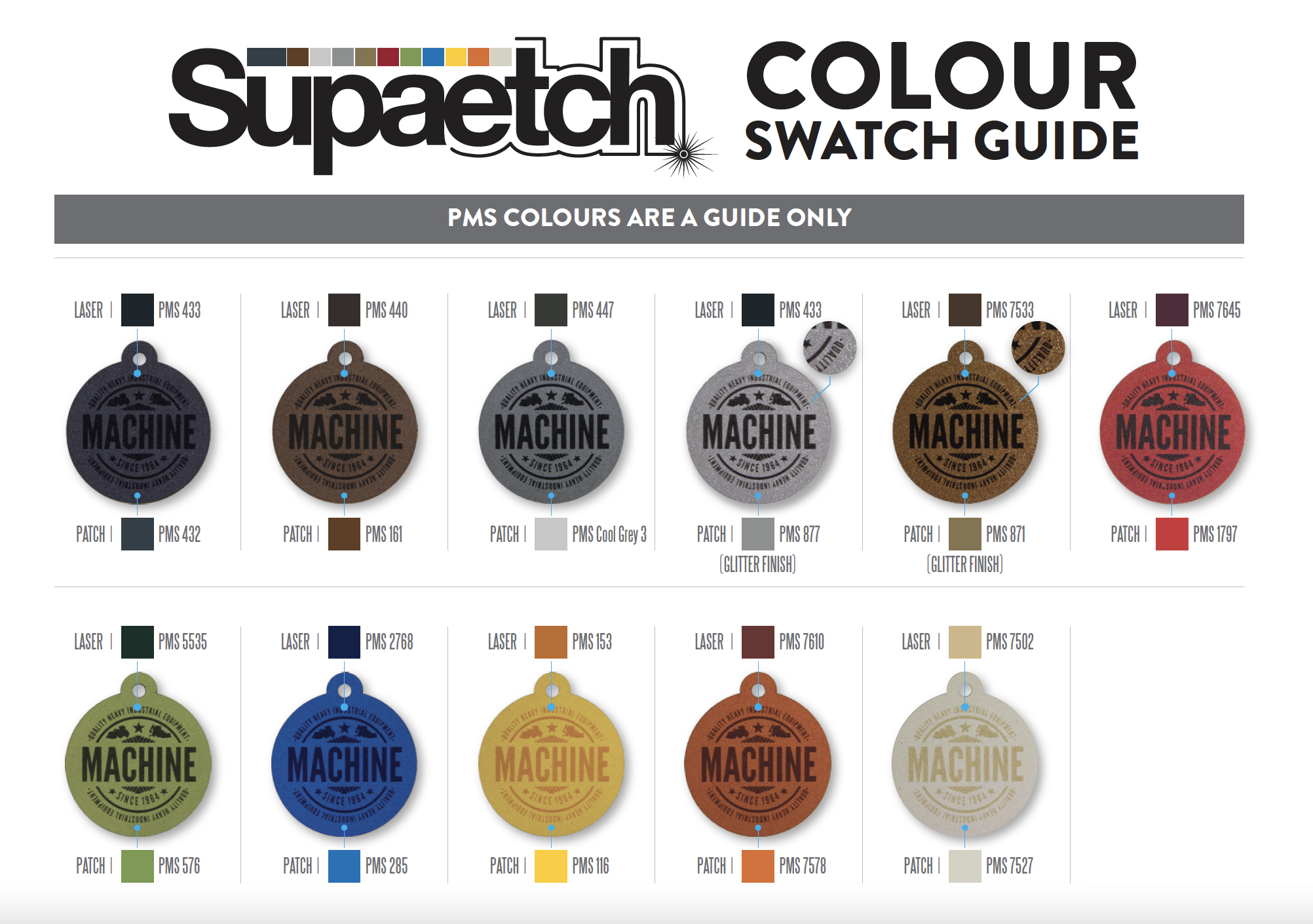 Supatech Colour Swatch